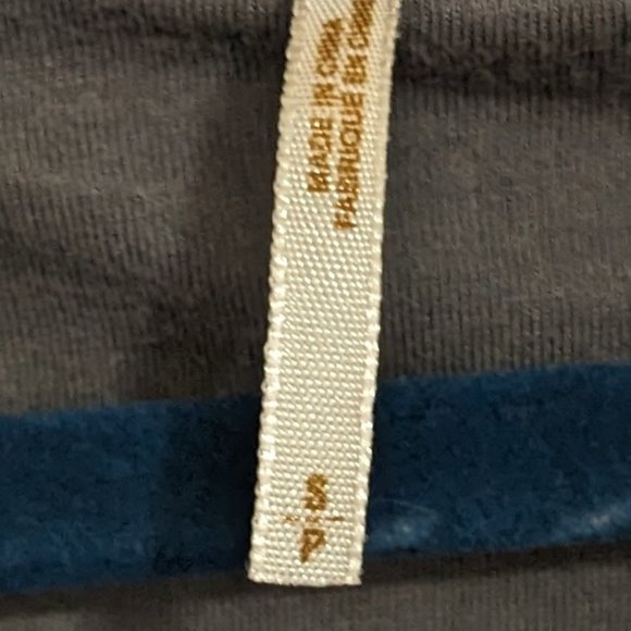 Free People Double Breasted Gray Blue Stripe Wool Angora Blend Sweater S - Picture 3 of 7